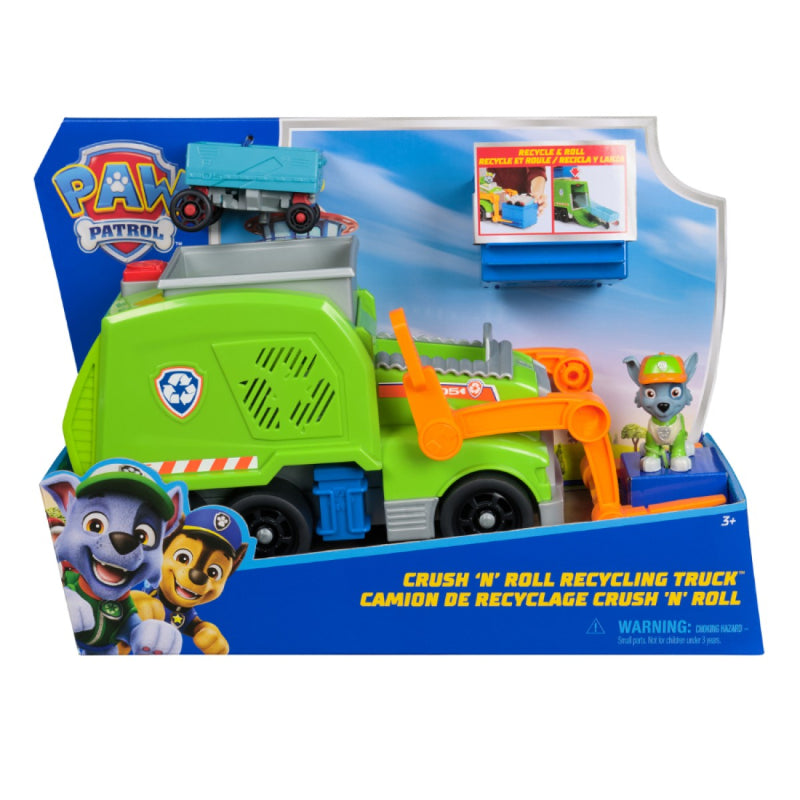 Spin Master - Paw Patrol | Deluxe Vehicle Recycling Truck with Rocky Figure