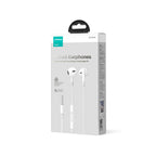 JOYROOM JR-EW01 Wired Series Half In-Ear Wired Earphones - White