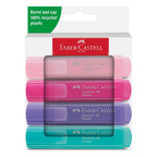 Faber-Castell text markers set, 4 pastel colors