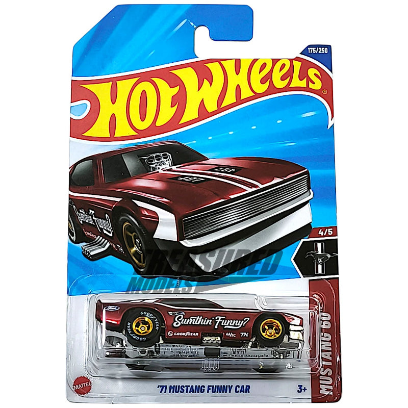 2025 Hot Wheels '71 Mustang Funny Car Red - Mustang 60 4/5 - JBB04 175/250