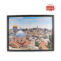 Framed puzzle with a scenic view of a cityscape featuring domes and buildings, branded 'Check Point'.