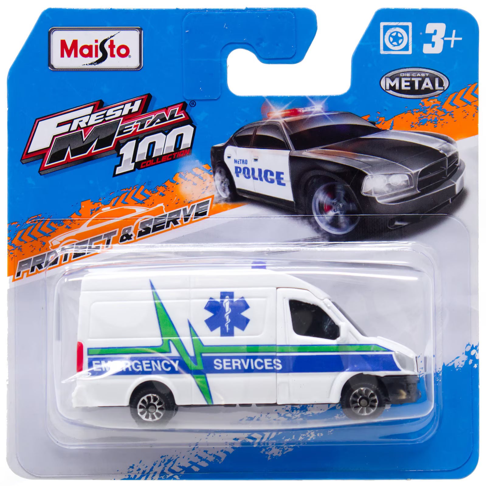 Maisto Fresh Metal 100 Collection - Ambulance Diecast Car