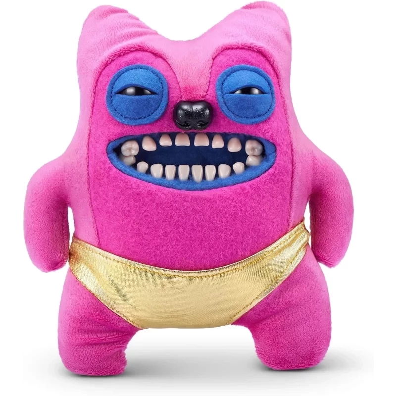ZURU-Fuggler 9-Inch Gold Fuggs Plush Series 1- Greedy Grinner