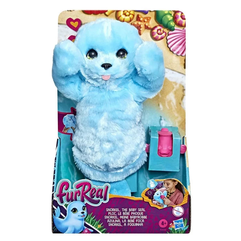 Hasbro - FurReal Snorkel the Baby Seal Plush Interactive Peekaboo