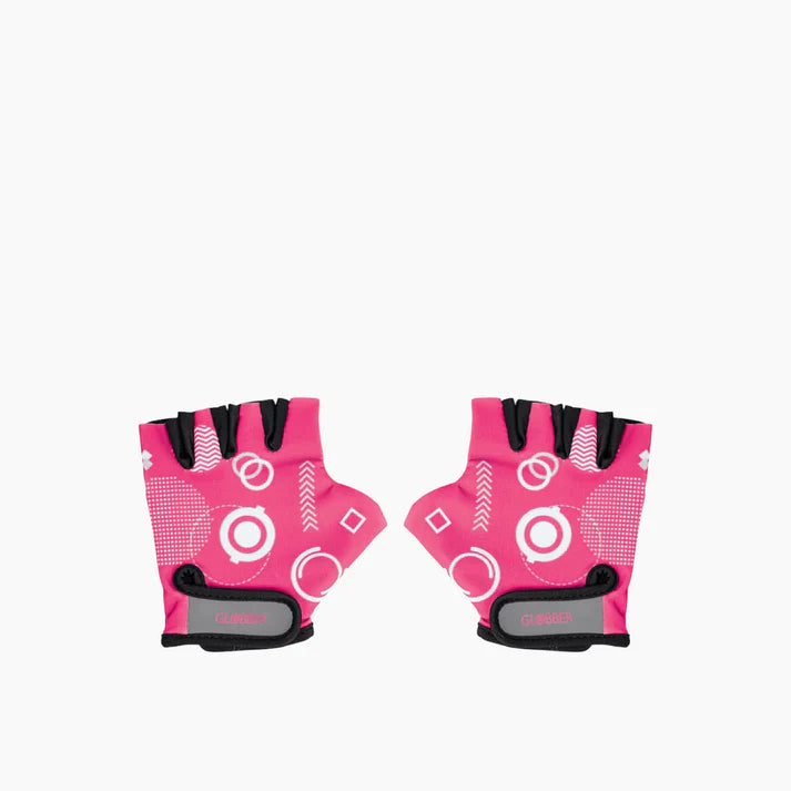 Globber Toddler Gloves Fuchsia Shapes