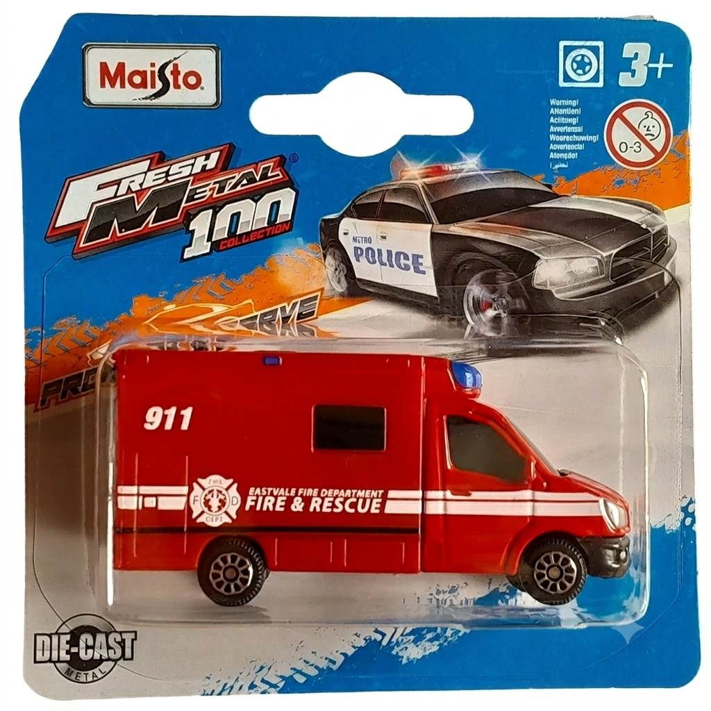 Maisto Fresh Metal 100 Collection - Eastvale Fire Department Rescue Van