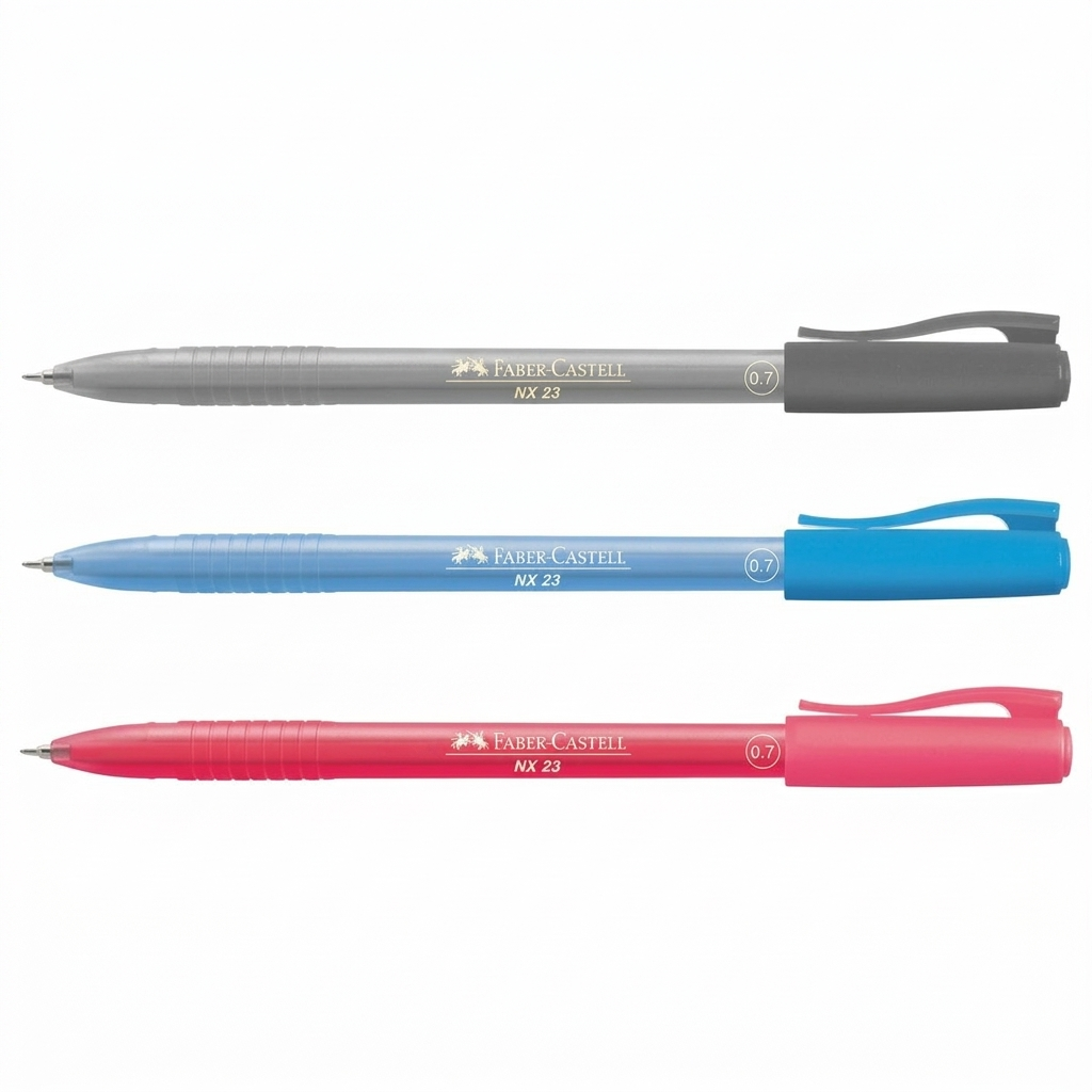 Faber-Castell NX23 Ball Pen 0.7, 4 Pieces multi colored