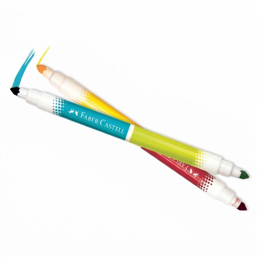 Faber Castell Fiberpen washable 12 color Double end