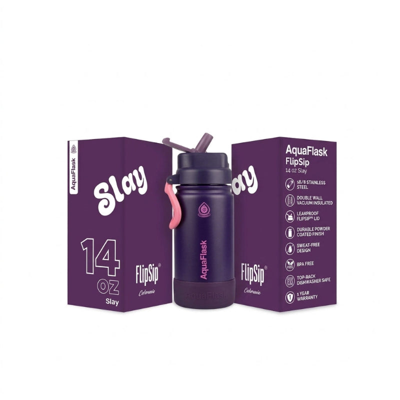 AquaFlask - Colorwave Flip Sip Lid Collection - (14oz)