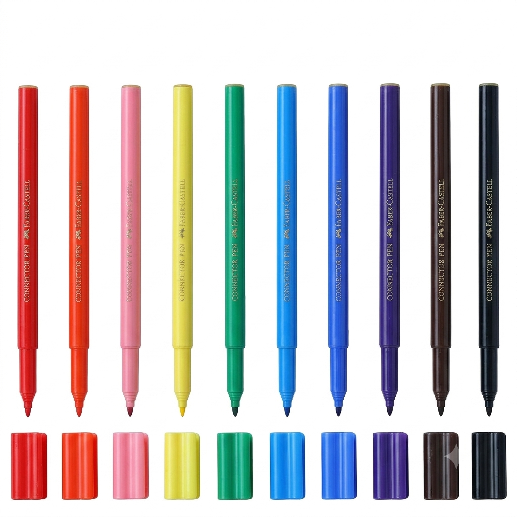 Faber-Castell Connector Pen Multicolour 10PCS