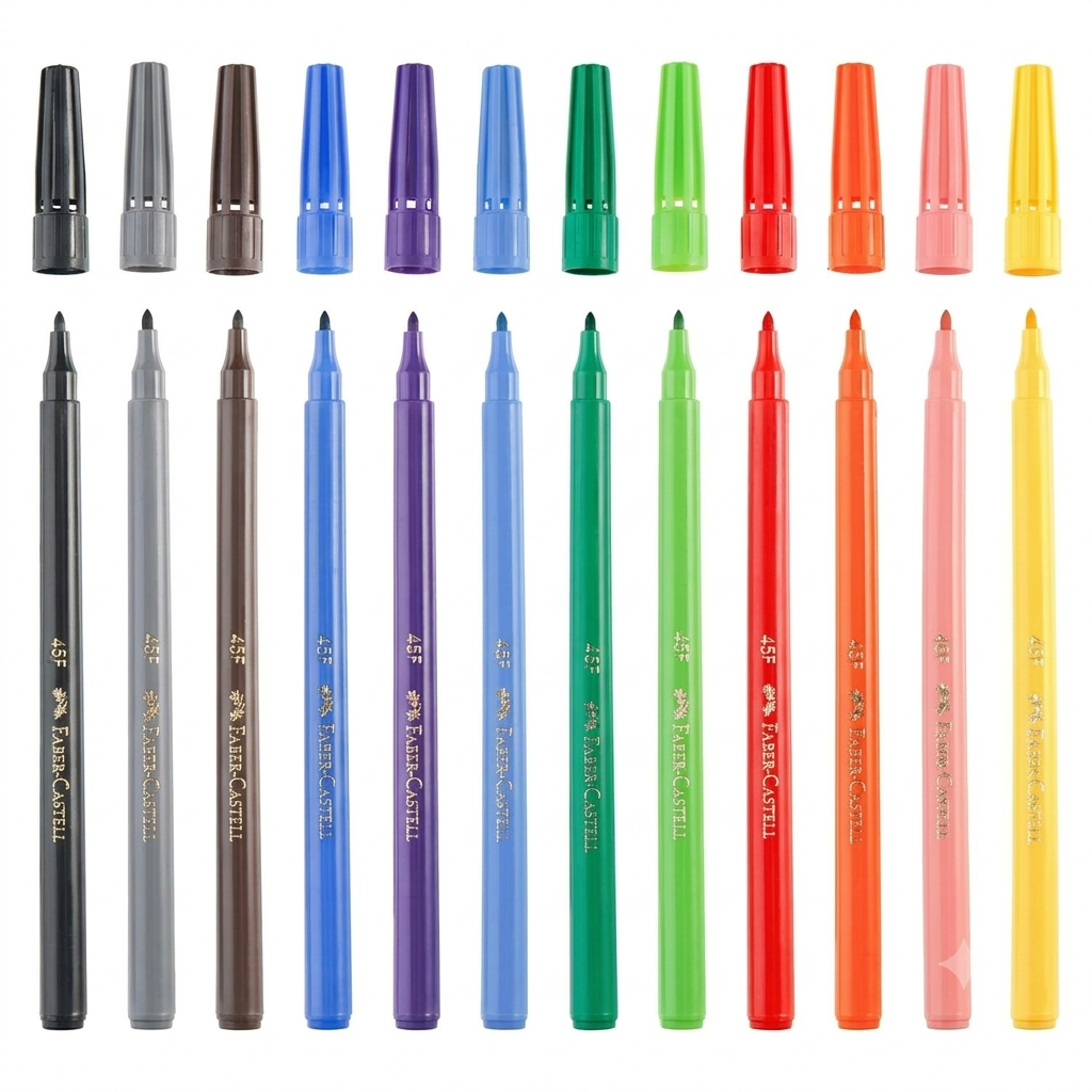 Faber Castell Fiberpen Washable 20 Color