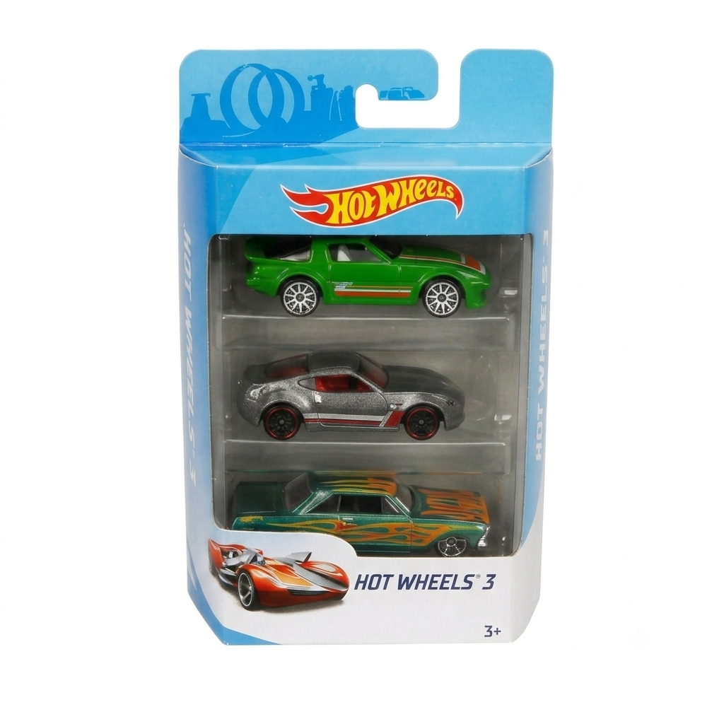 Hot Wheels - 1:64 Basic Cars (3 Pack)