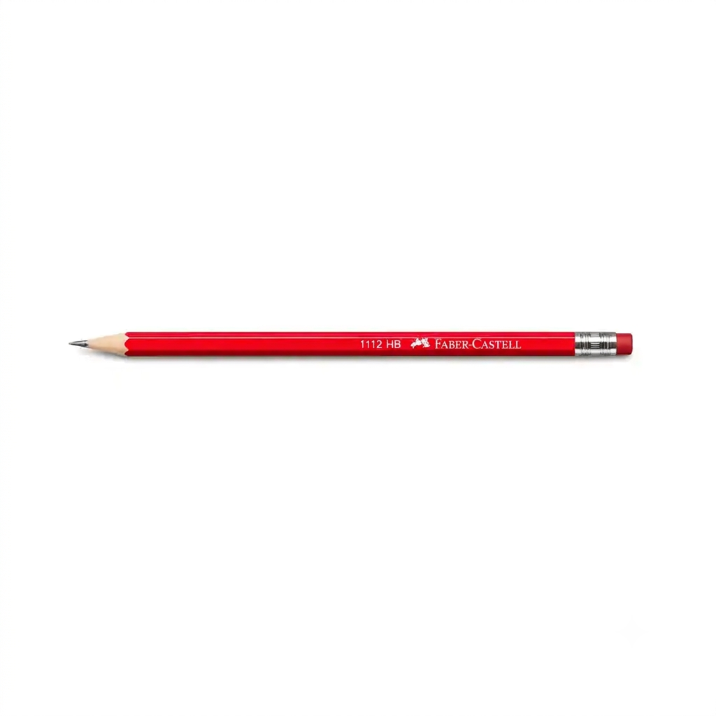 Faber Castell Lead HB Pencil - 1 Pcs - Red