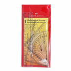 Faber Castell Math Drawing Instrument Set Protractor, 2 Set Square, Cm Ruler