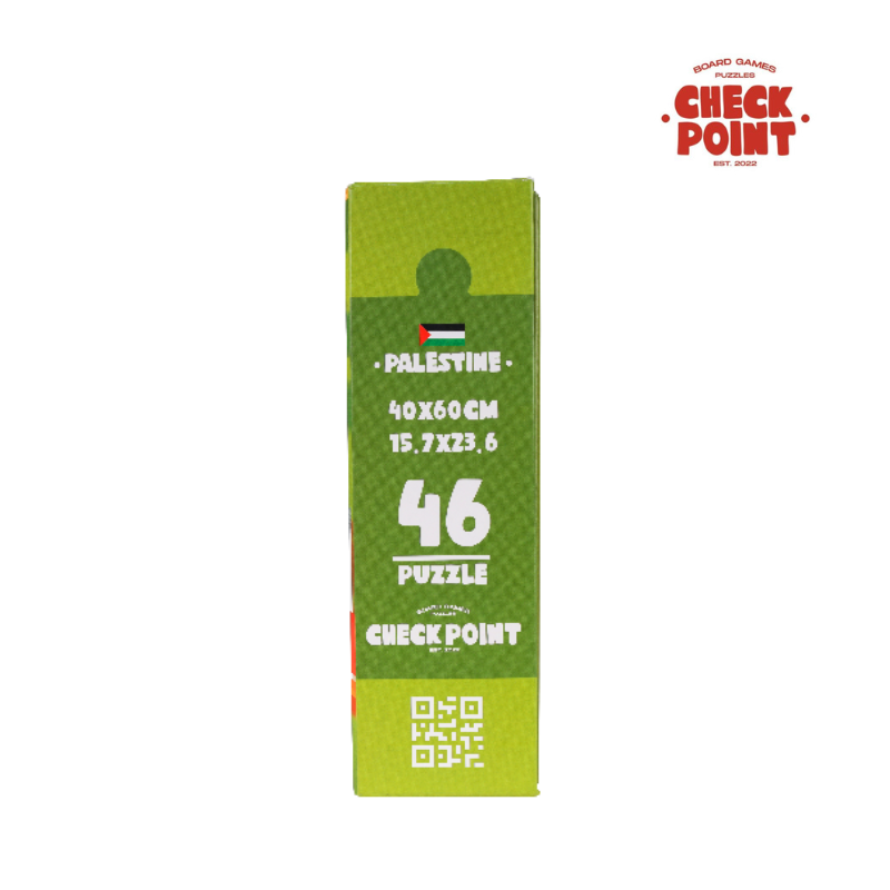 Green puzzle box with 'Check Point' branding and text on a white background
