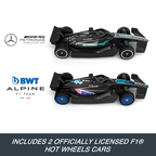 Hot Wheels - Racing: F1 Grid Start Tack Set with 2 1:64 Die-Cast Officially Licensed F1 Vehicles
