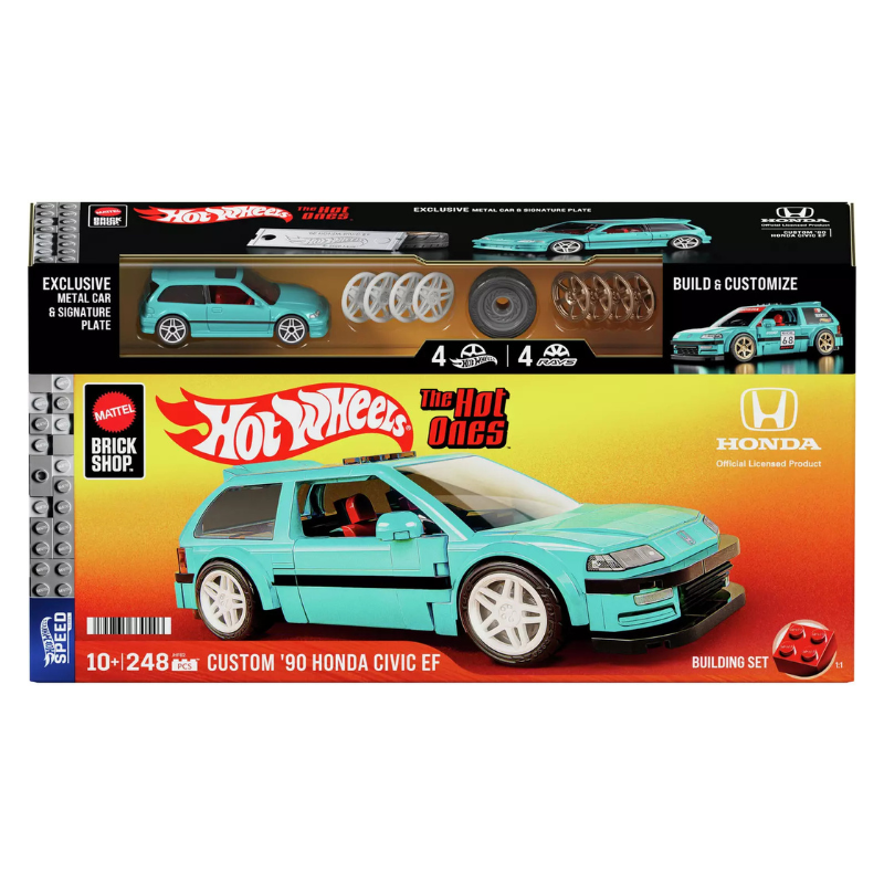 Brick Shop Hot Wheels - Speed Series: Building Set Custom ’90 Honda Civic EF