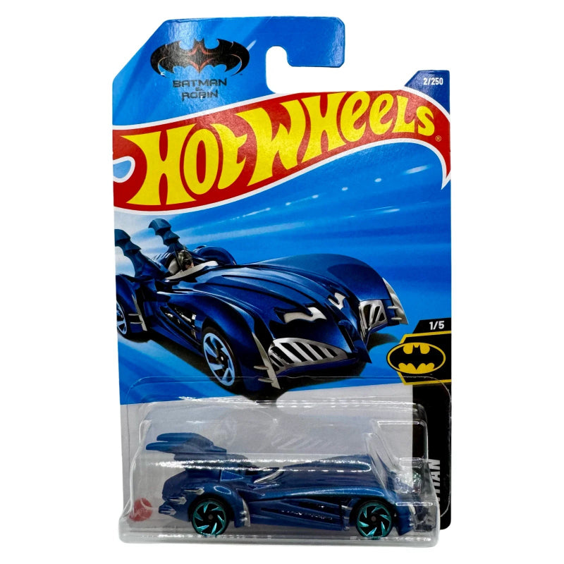 Hot Wheels 2025 – Batman & Robin Batmobile (2/250 Mainline) – 1:64 Scale Die-Cast