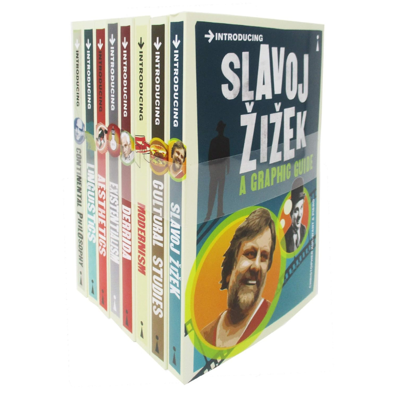 Introducing A Graphic Guide (Series 5) 8 Books Collection Set (Cultural Studies Slavoj Zizek Modernism Derrida Existentialism Aesthetics...)