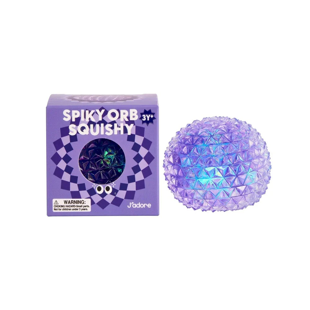 J'adore Spiky Orb Diamond Squish Ball-purple