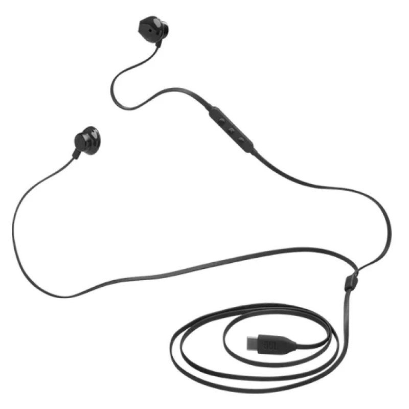 JBL Tune 305C USB-C Wired Earbuds (Black)