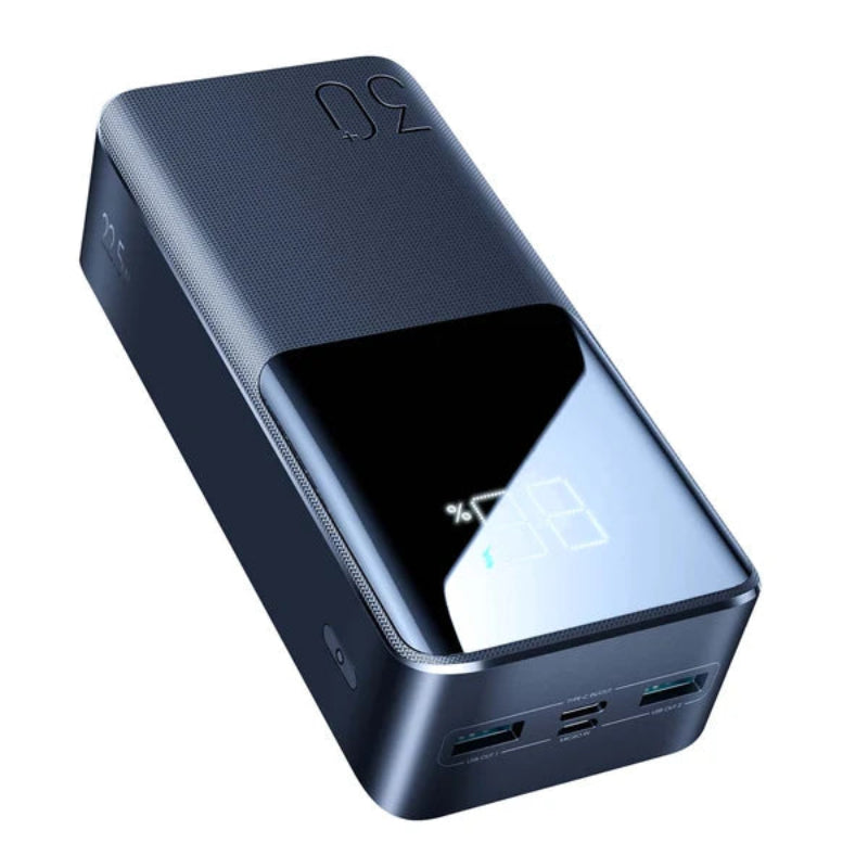 JOYROOM JR-QP193 22. 5W Power Bank 30000mAh - Black with USB to Type-C 0. 3m Cable - Black