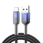 JOYROOM S-A42 Crystal-clear Series 3A Fast Charging Data Cable (USB-A to Lightning) 1. 2m - Black