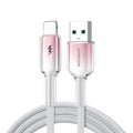 JOYROOM S-A42 Crystal-clear Series 3A Fast Charging Data Cable (USB-A to Lightning) 1. 2m - White