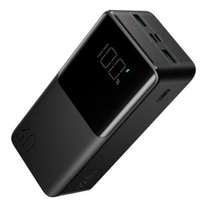 JOYROOM JR-QP193 22. 5W Power Bank 30000mAh - Black with USB to Type-C 0. 3m Cable - Black