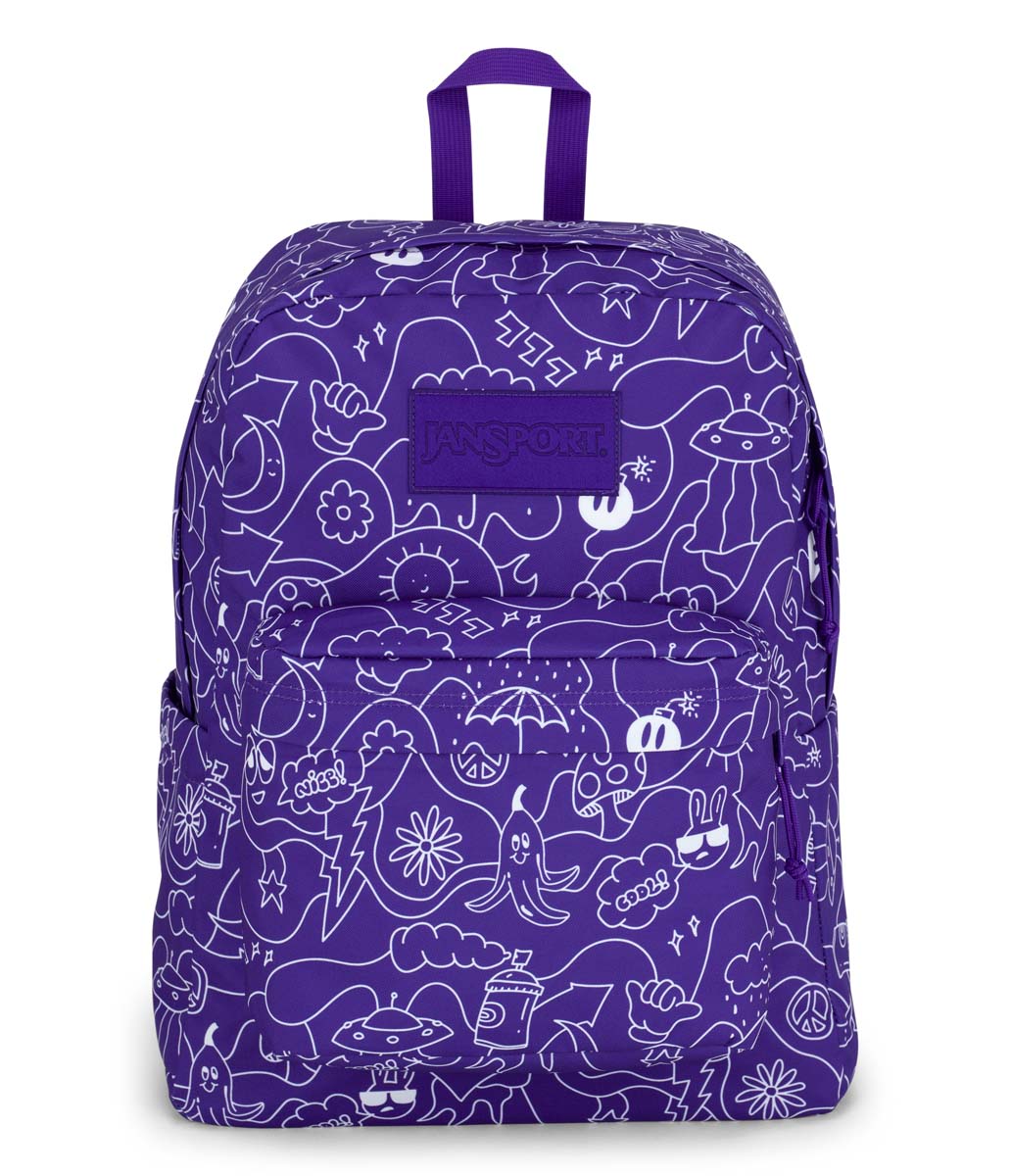 Jansport- SUPERBREAK PLUS DUB DOODLE PURPLE