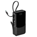 JOYROOM JR-PC2 20000mAh 22. 5W Fast Charging Power Bank with Built-in 3 Cables (2type-c & Usb-l) + 2ports(USB-A & Type-C)