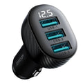 JOYROOM JR-CCD03 17W 3usb Digital Display Car Charger - Black