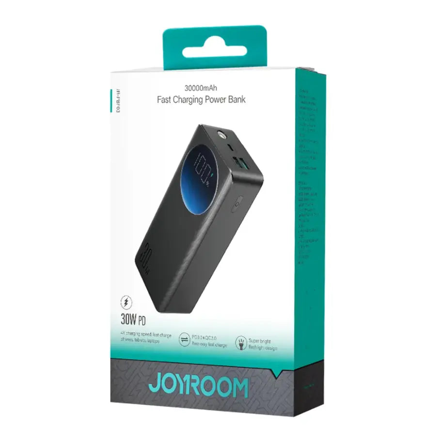 JOYROOM 45W Power Bank 20000mAh - Black (with USB to Type-C Cable 0. 25m - Black
