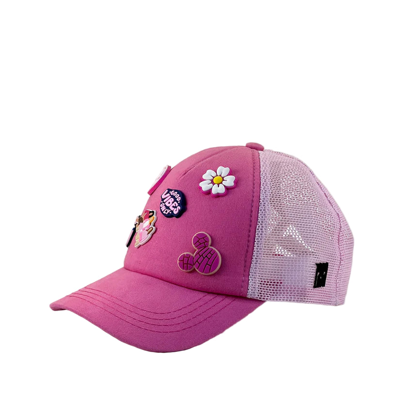 Zaga Caps - Kids Charms Cap Pink