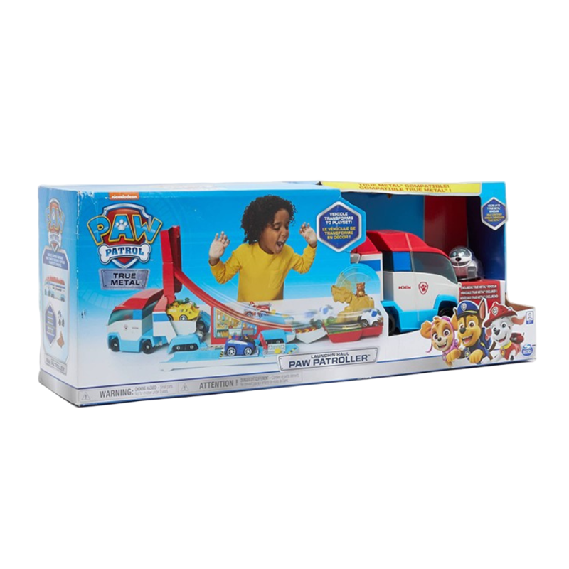 Spin Master - Paw Patrol | True Metal Launch 'n Haul Paw Patroller 2-in-1 Truck Set