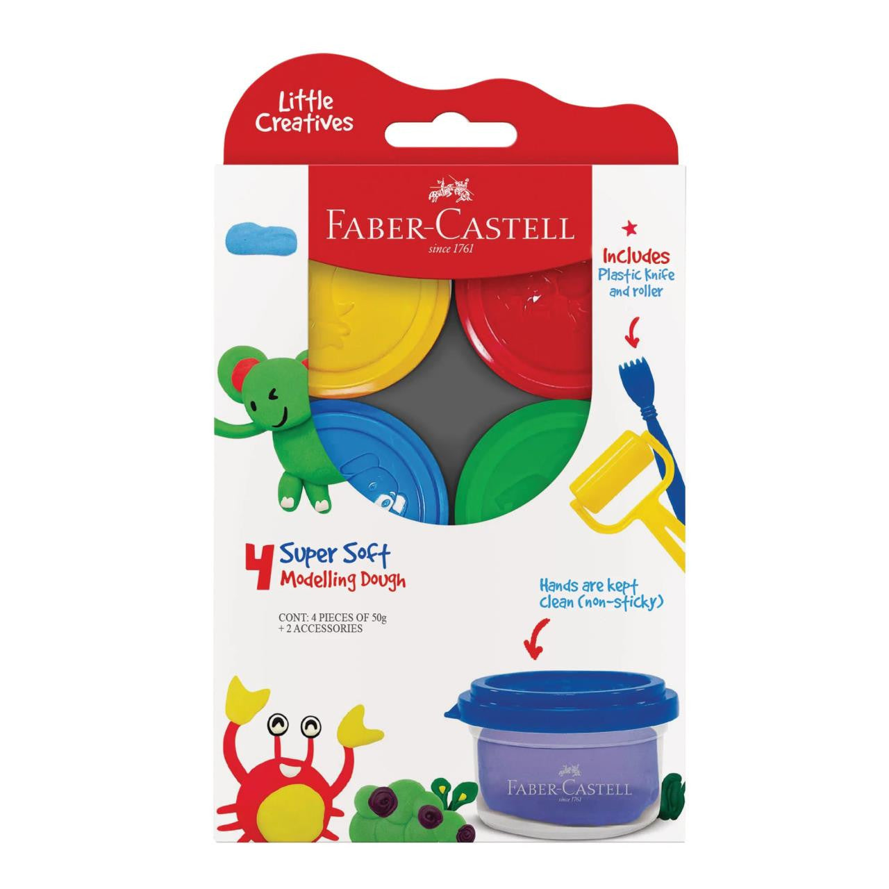 Faber Castell Little Creatives 4 Super Soft Modeling Dough