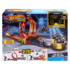 Hot Wheels - Loop-And-Flip Trophy Challenge Track Set with 1:64 Hot Wheels Monster Bigfoot Truck