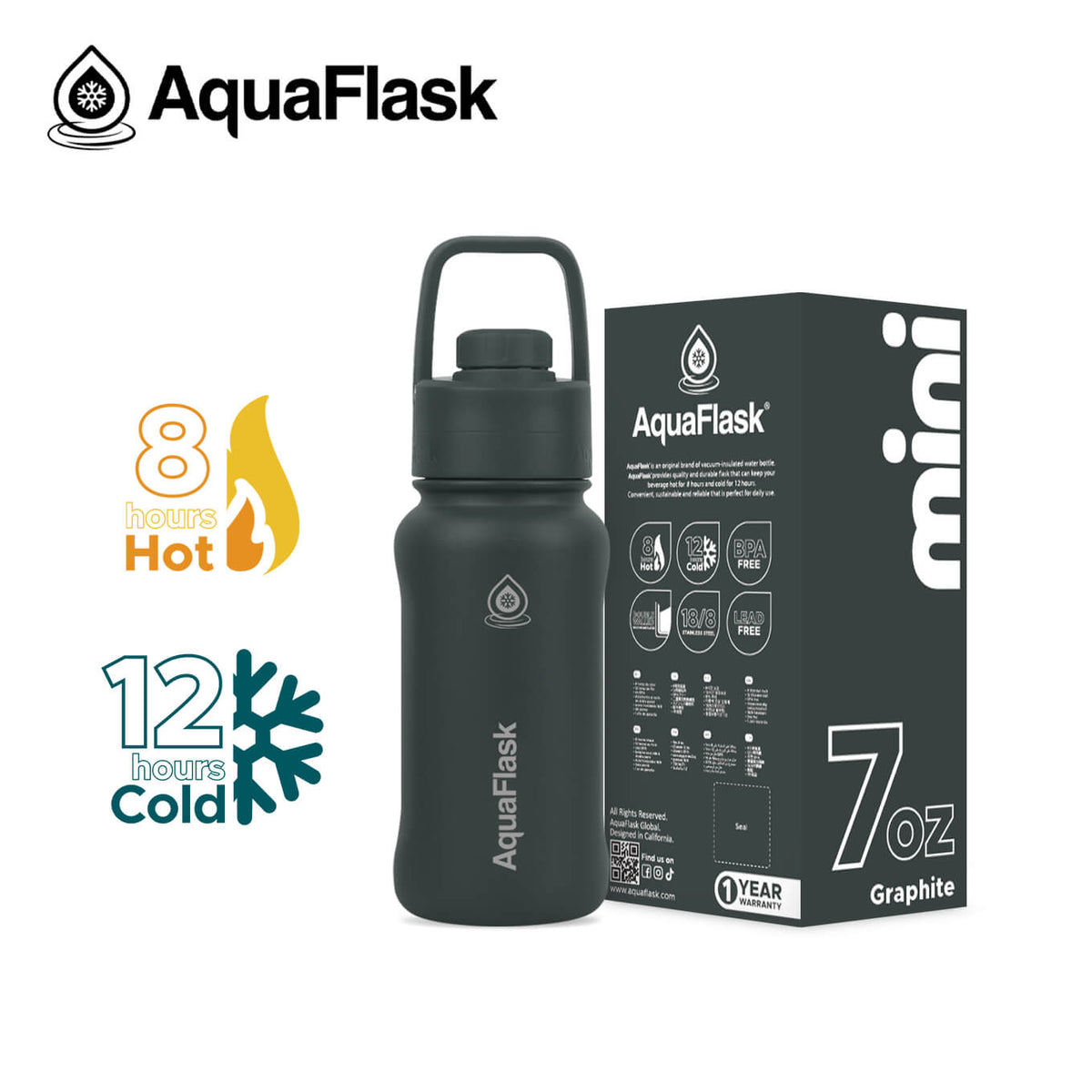 AquaFlask - Mini Collection - 7oz Insulated Bottle