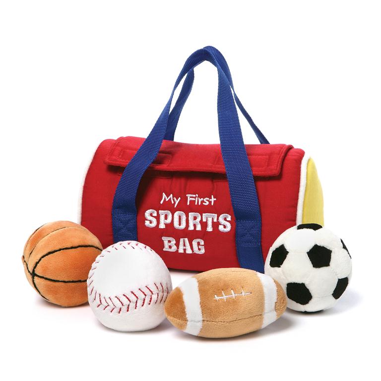 Spin Master - GUND | My First Sports Bag Plush Playset
