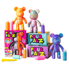 Pour Palz - Neon Bear Painting Kit Assortment