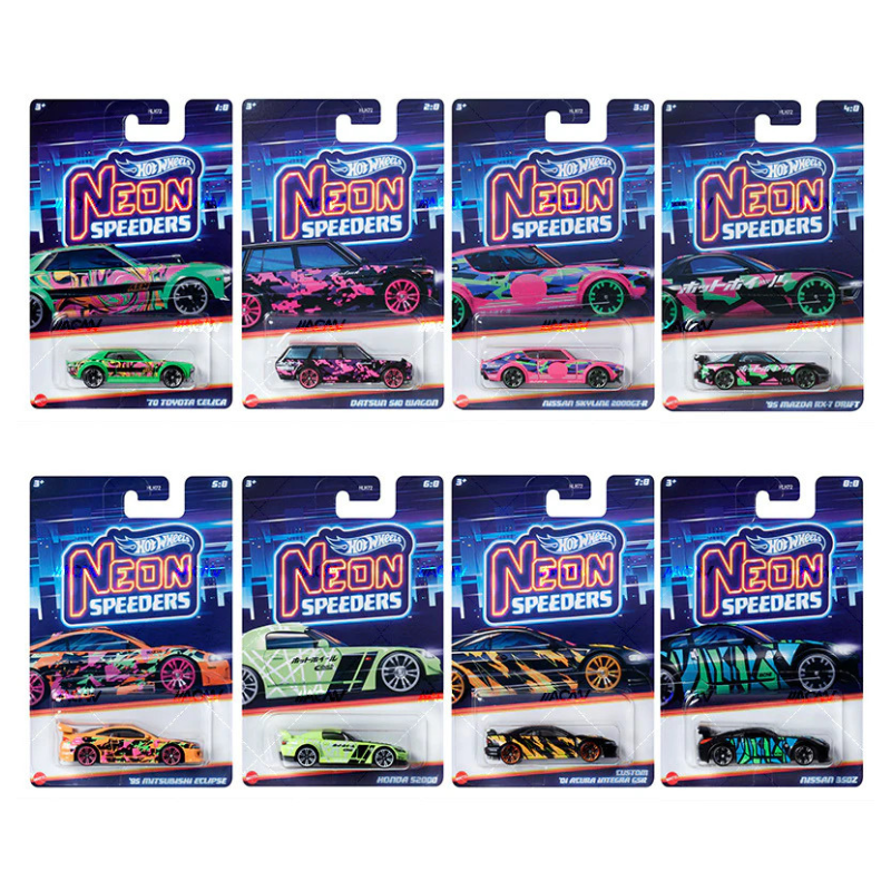Hot Wheels - 1:64 Neon Speeders Cars Assortment