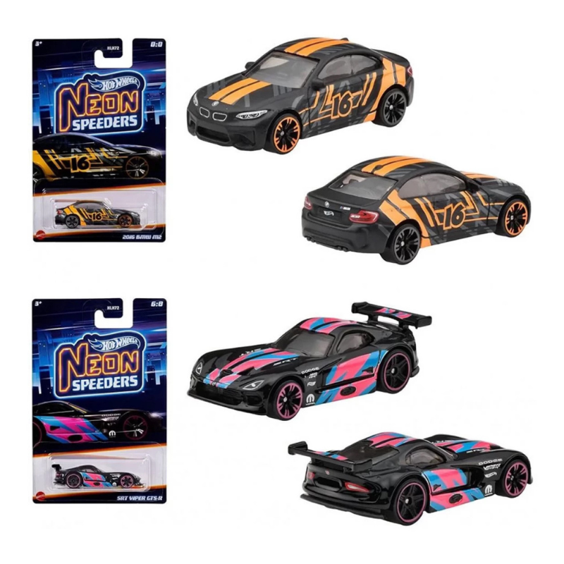 Hot Wheels - 1:64 Neon Speeders Cars Assortment