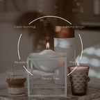 The Candle Dust - Sand Candle | Dark Honey