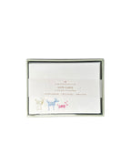 Pack of limited edition note cards with animal illustrations on a white background