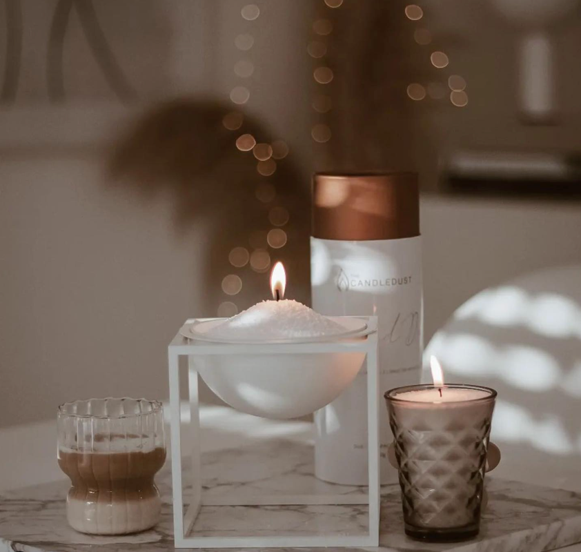 The Candle Dust - 160g Sand Candle | Midnight