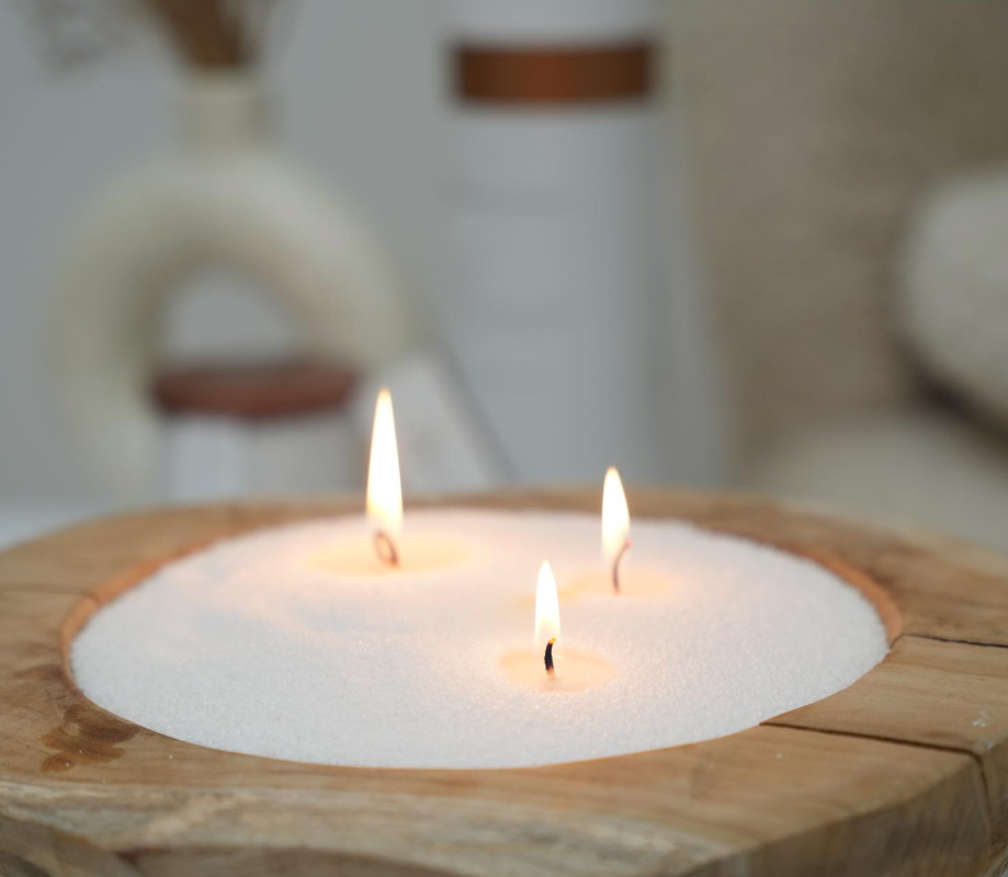 The Candle Dust - Sand Candle | Dark Honey