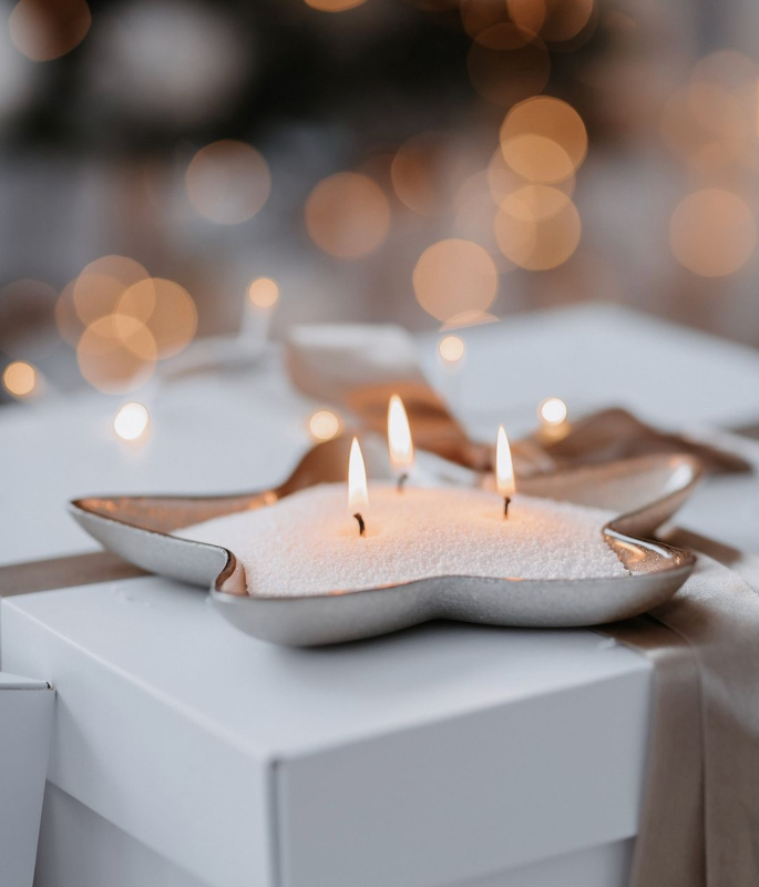 The Candle Dust - 160g Sand Candle | Rhubarb Sparkle