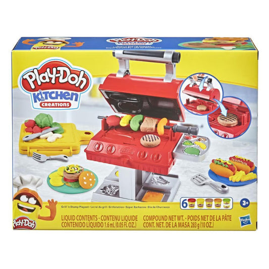Hasbro - Play-Doh Kitchen Creations Barbecue | Grill 'n Stamp Playset
