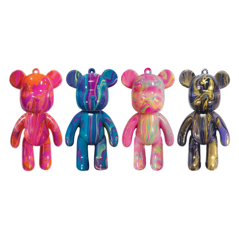 Pour Palz - DIY Mini Bear Key Ring Paint Kit Assortment