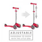 Globber - Primo Foldable 3 Wheel Scooter Red